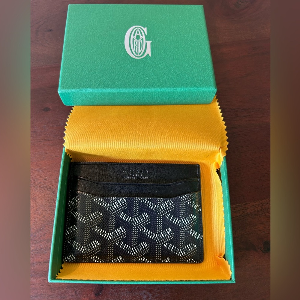 Goyard Black and White Card Holder